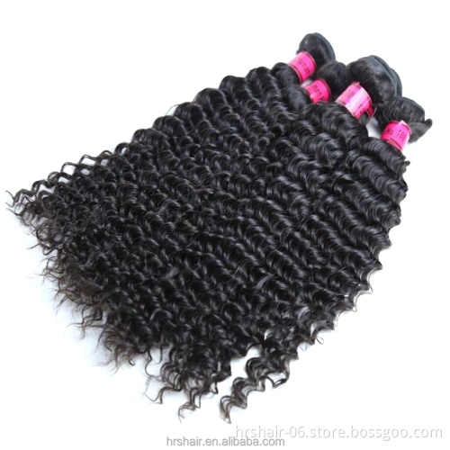 Brazilian Hair China Suppliers, Peruvian Deep Curly Wavy Hair bundle With Human Hair lace closure